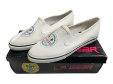 vintage LA gear seal beach slip on sneakers womens size 6.5 deadstock 80s NIB