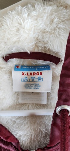 Giacca da stadio Champion uomo bordeaux foderata in sherpa taglia XL - Foto 5 di 6
