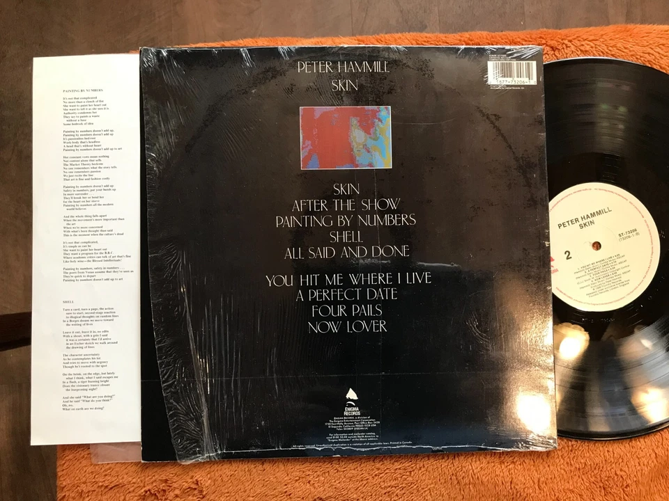 PETER HAMMILL 1986 skin LP prog synth VAN DER GRAAF GENERATOR w/shrink +hype sti - Image 4 of 4