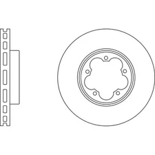 Apec Blue Brake Disc Front SDK6307 for Ford Tourneo Custom Transit / Custom