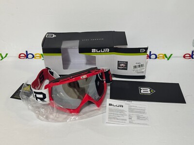 Blur B-10 Two Face Goggle Red/Black/White Mirror 6024-203