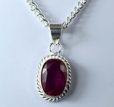 Padparadscha Pink Sapphire 12 Ct/13 mm Natural Oval Gemstone Certified Pendant