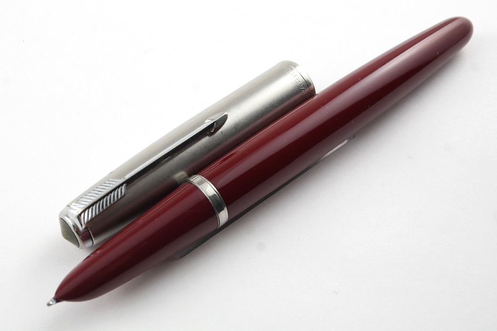 筆記具 Vintage Parker 51 Parker Vintage 51/21 Aerometric Red Fountain Pen | eBay
