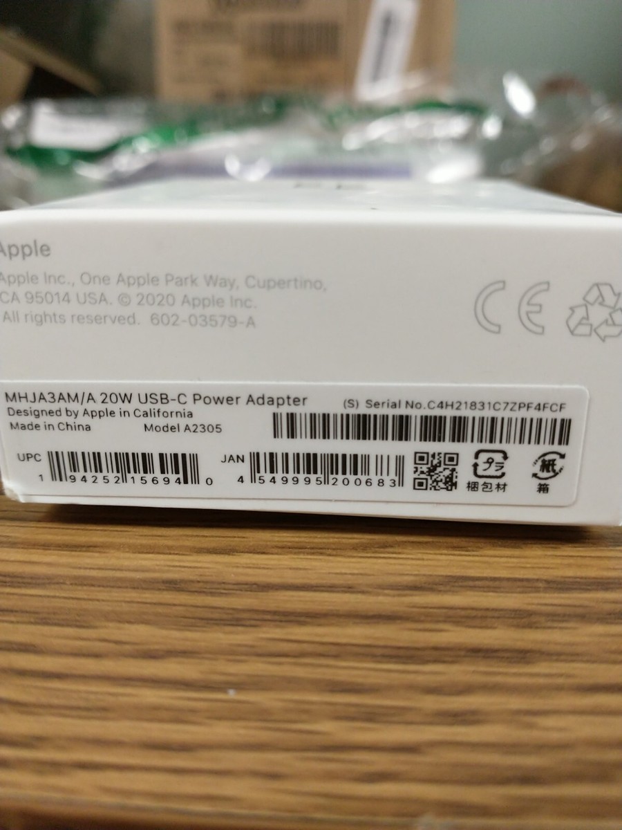 Apple USB-C Power Adapter - White ((MHJA3AM/A) 194252156940| eBay