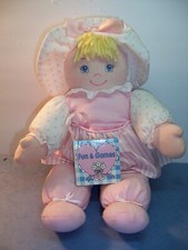 VINTAGE EDEN DOLL /BOOK TALKS PATTY CAKE, PIGGY TOES, SO BIG - WORKS GREAT - EX.