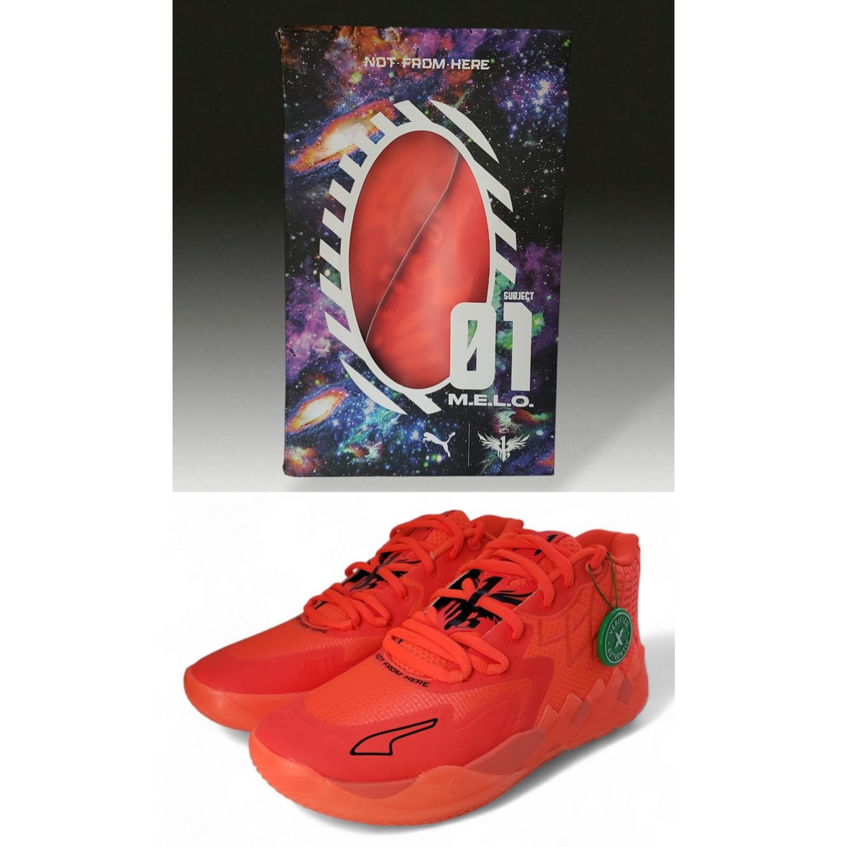 NEWMAN ニューマン　リレー式　赤　セルロイド Puma LaMelo Ball MB.01 Not From Here Red Blast 377237-02 Size US