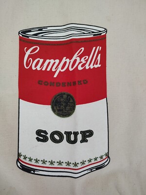 Campbell's Soup Can Art Canvas Tote Bag Handles Shopping Bonus Marketing USA