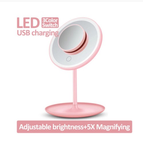 Kosmetikspiegel LED Beleuchtung Touch Dimmbar Schminkspiegel mit 5× Spiegel - Bild 3 von 14