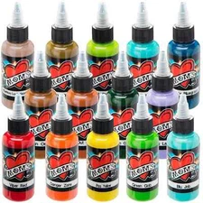MOMs Millennium Tattoo Ink - 14 Exotic Color Set