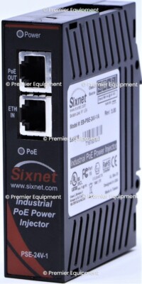 * SIXNET EB-PSE-24V-1A PoE POWER INJECTOR ETHERNET SWITCH