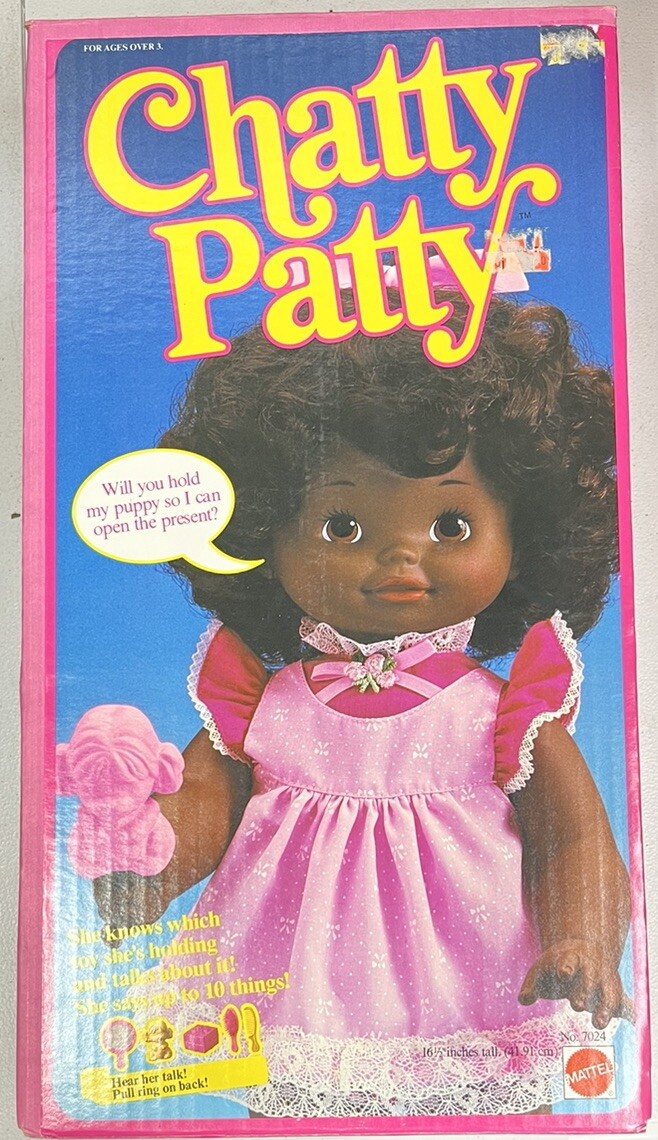 Chatty Patty Talking Doll Complete VTG 1983 Mattel African