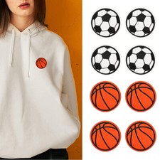 Football Basketball Patches Embroidery Applique Iron On Patches Sew On Patch ✨