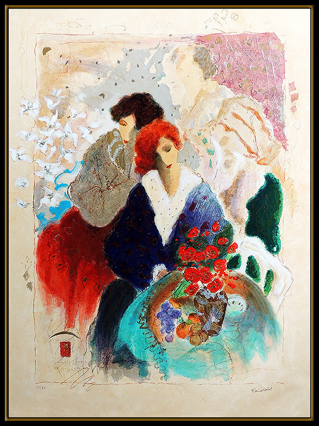 ロイ・フェアチャイルド・ウダード画集　Roy Fairchild-Woodard Roy Fairchild Woodard Embellished Serigraph On Canvas Signed