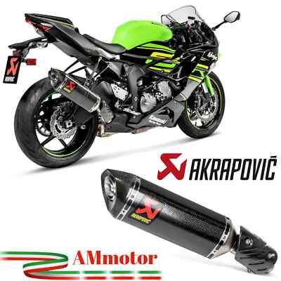 Akrapovic Kawasaki ZX-6R 2010 Exhaust Motorcycle Slip-On Carbon