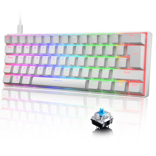 Teclado mecánico verdadero para juegos tipo C con cable 14 croma RGB retroiluminado - Imagen 24 de 39