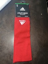 adidas Unisex Utility All Sport Socks 1-Pair, Power Red/White/Light Onix, 13C-4Y