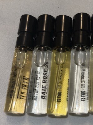 Le Labo city Cuir 28,  Baie rose 26 Tabac 28 Citron 28 Sample Set