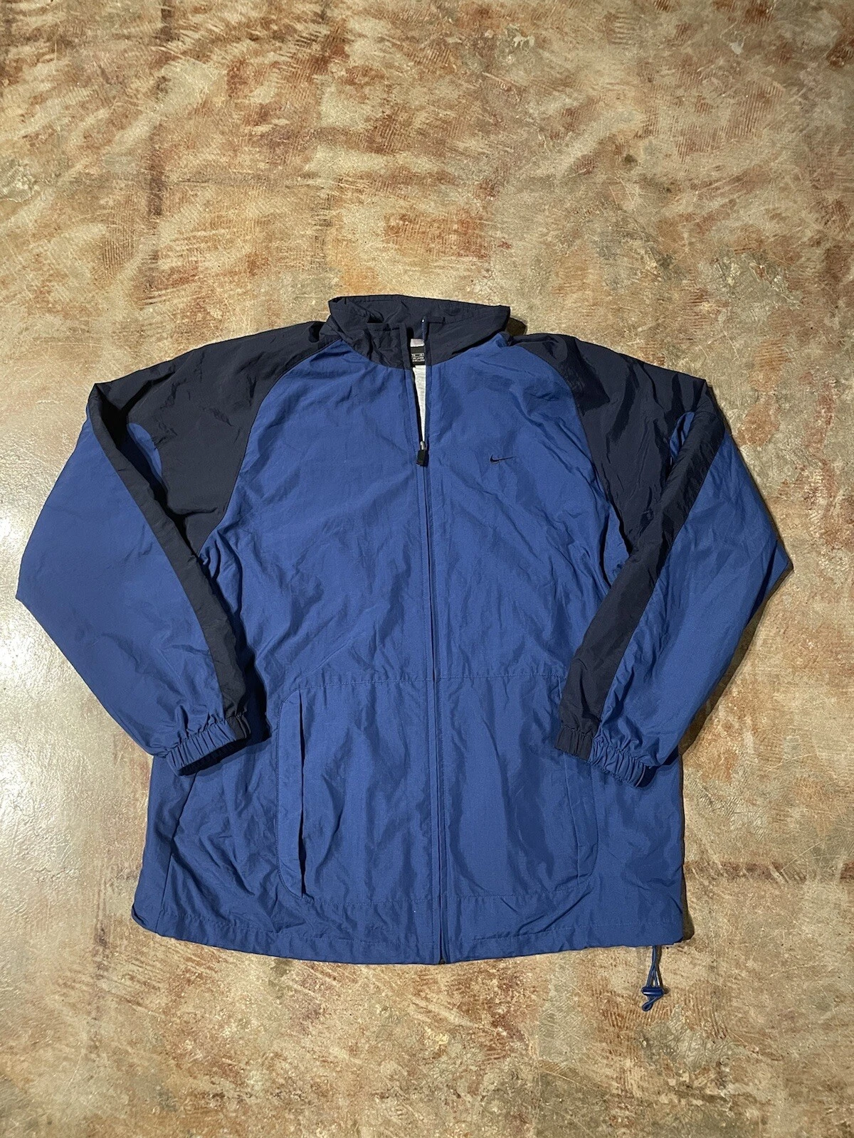 Vintage 90s Nike Color Block Nylon Shell Insulated Windbreaker Sz XL *