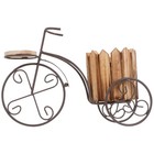 Iron Bike Plant Stand Rustic Style Flower Pot Cart Holder Desktop Decoration