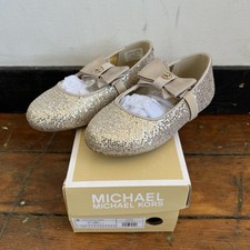 Michael Kors Kid's Girl Rover Slip On Mary Janes Gold USA size 9