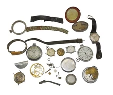 Original Lot Vintage Watches Pocket Watches Watch Components Parts DR13