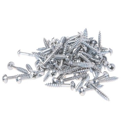 100Pcs M4-25 High Strength Oblique Hole Self-tapping Screws For Pocket Hole Jig