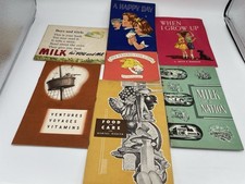 Vintage Milk Dairy Educational Propaganda Booklets 1950s Americana Advertising