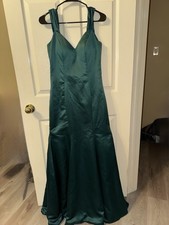 Mori Lee Madeline Gardner Dress Size 6 Emerald Braids maid/ Prom