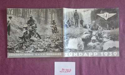 N°22288 / ZUNDAPP 1939 / Catalogue 24 pages en Allemand / REPRINT COPY /  deutch - Photo 1/2