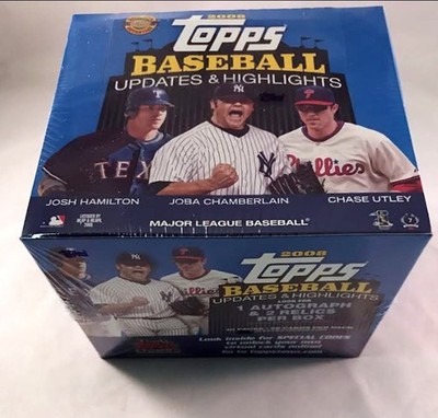 2008 Topps Baseball Updates & Highlights Factory Sealed Jumbo Box (HTA) (10/50)