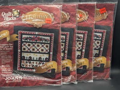 JoAnn's BOM Quilt Kit-2000-Holiday Tidings-Blocks Kits Steps 5-8 NOS