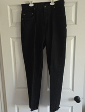 Levis 545 Loose Fit Jeans Mens 34x32 Black Vintage 90s  Orange Tab Made in USA