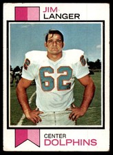 1973 Topps #341 Jim Langer Rookie