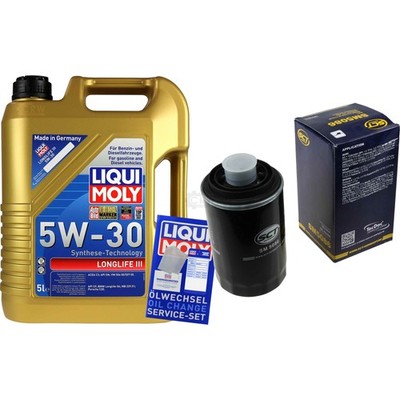 INSPEKTIONSKIT FILTER LIQUI MOLY ÖL 5L 5W-30 für Audi TT 8J3 1.8 TFSI 2.0 A4