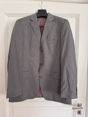 Hugo Boss Anzug   Grau, Gr. 52 | Cerruti Stoff | 100% Schurwolle |