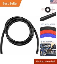High-Performance 5FT Silicone Hose   3/16" ID, 0.433" OD, Leak-Proof  Odorless