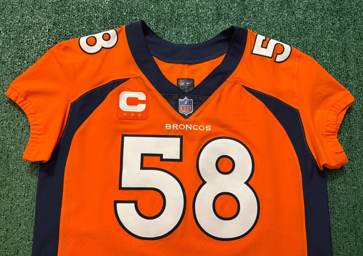 Von Miller Denver Broncos Orange Nike Vapor Elite Jersey Mens Sz