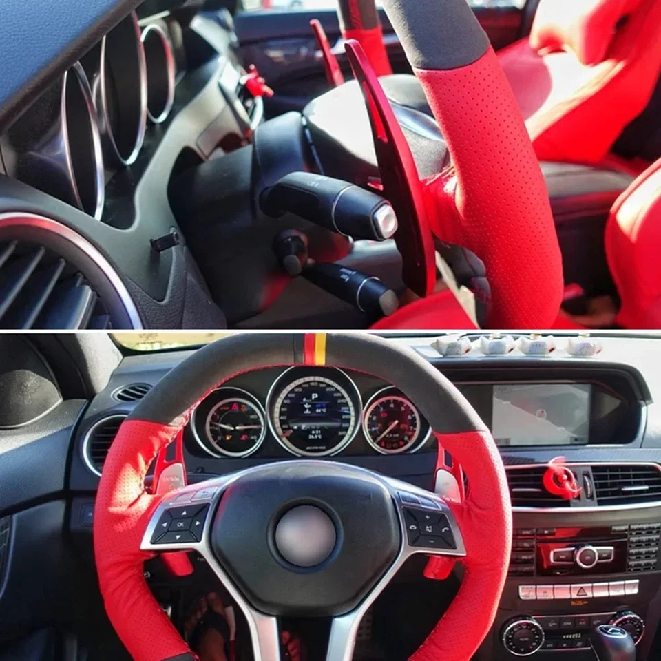 Extensión de palanca de cambios de volante de coche para Mercedes Benz AMG A45 C63 SL63 Foto 4 de 4