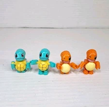 Mega Construx Pokémon (2) Squirtle & (2) Charizard Lot 4 Mini Figs Block Figures