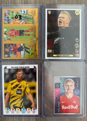2019 2020 2021 STICKER HAALAND ROOKIE LOT #421 #419 PANINI TOPPS UCL FIFA 365