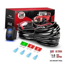 LED Light Bar Wiring Harness Kit 12AWG Heavy Duty 12V 5Pin 12AWG-2 Leads