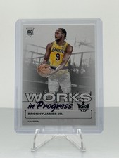 2024-25 Panini Court Kings - Works in Progress Bronny James #10 (RC)
