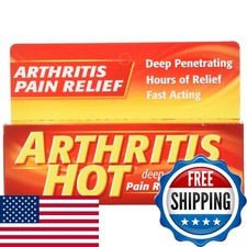 Arthritis Hot Penetrating Pain Relief Creme 3 Oz., Acting Creme Menthol 10
