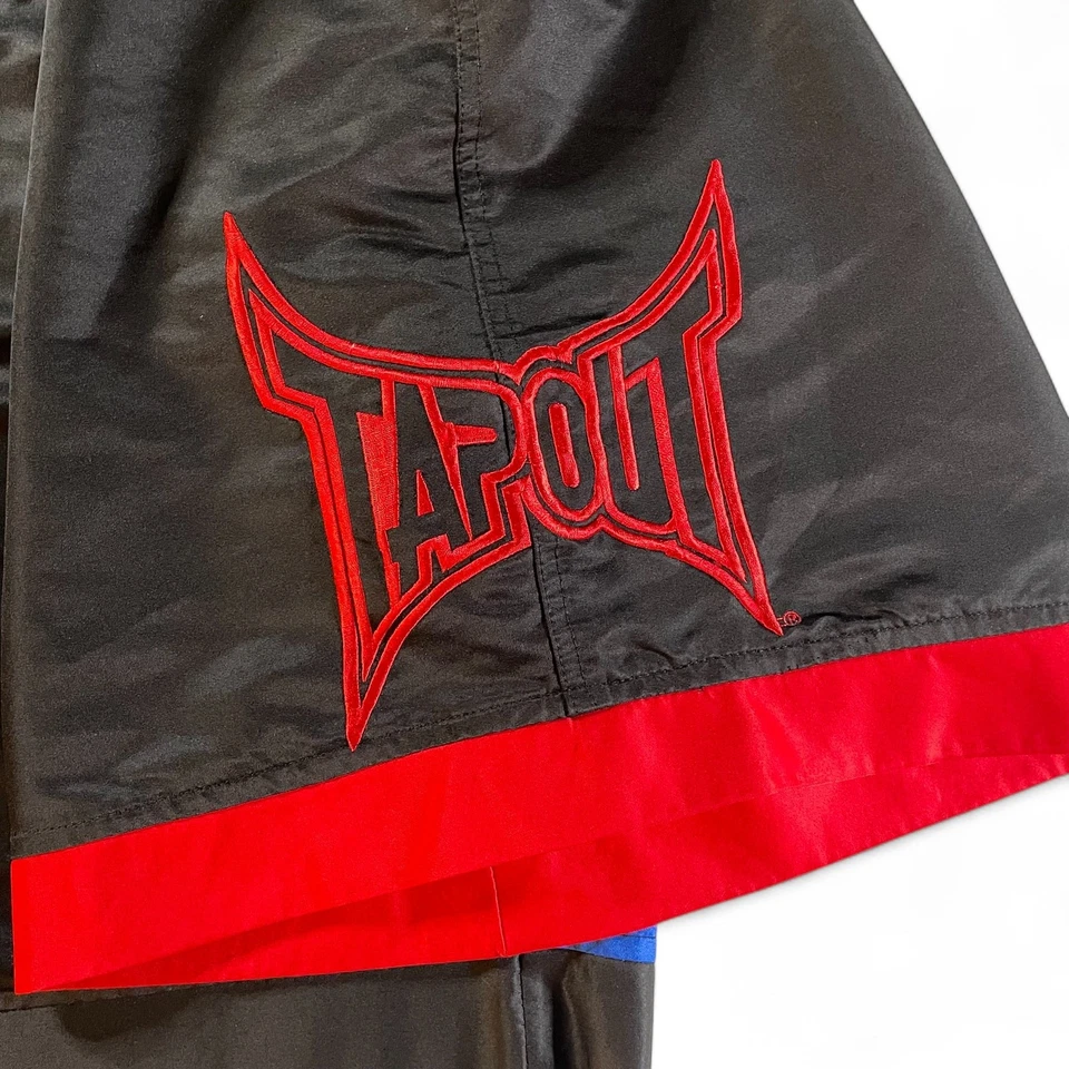 Pantalones Cortos de Lucha Tapout MMA Negros Entrenamiento Artes Marciales Mixtas Bordados Boxeo 36 Foto 4 de 4