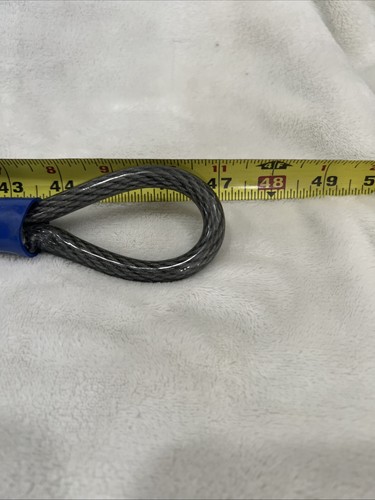 Schlage Four Feet Long And 3/8" Dia. Flexible Bike Steel Cable Lock - Picture 8 of 10