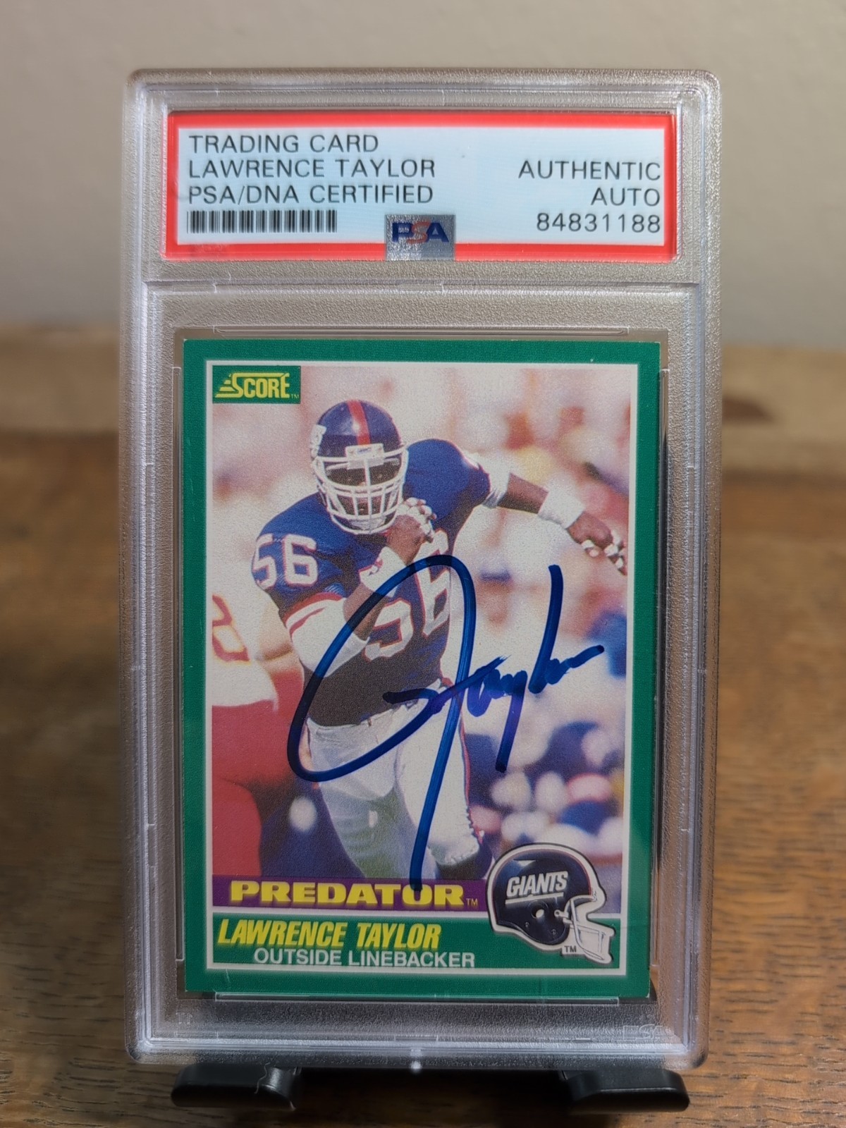 1989 Score - Lawrence Taylor #322 PSA/DNA Auto
