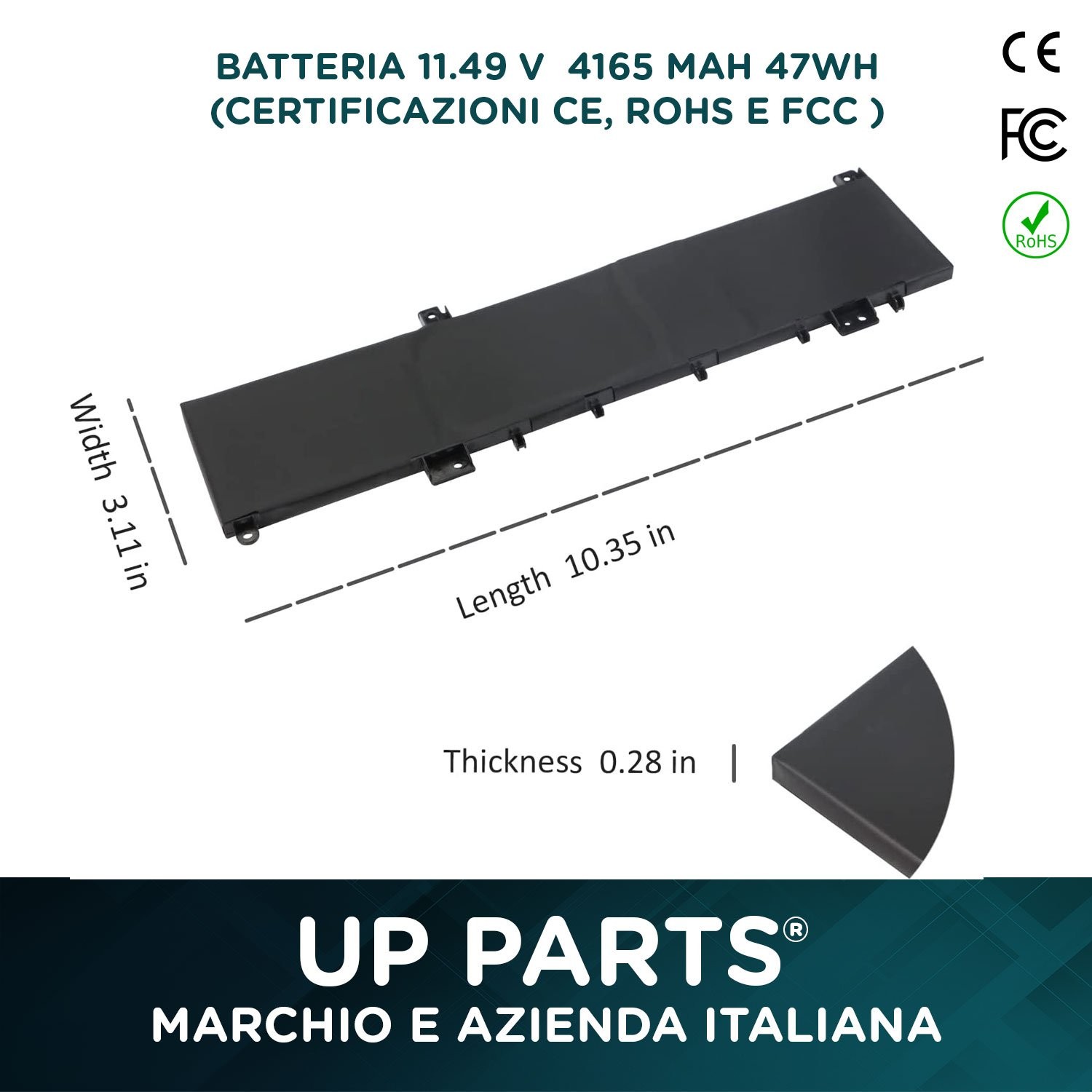 Batteria Asus C31N1636 (Chip Originale) per PC  VivoBook  N580GD - 3