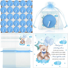 50 Set Baby Shower Candle Favors Bear Themed Baby Shower Favors Gifts for Guest,