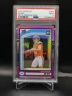 2024 Panini Donruss - Rated Rookie Bo Nix Optic Preview Pink Prizm Rookie PSA 9