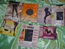 Strumpfhosen Paket 7 blickdichte + Mikrofaser Strumpfhosen Gr 40 42 44 40-80DEN